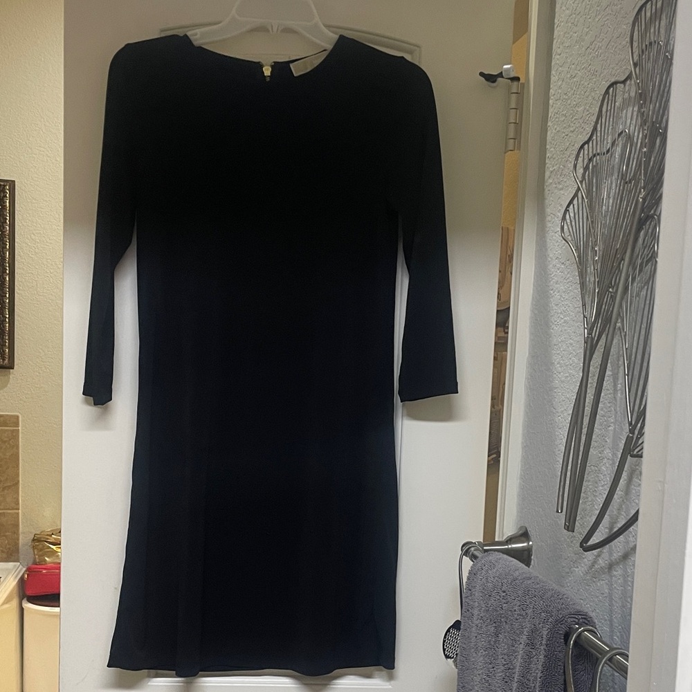 MICHAEL Michael Kors Classic Black Long Sleeve Dress